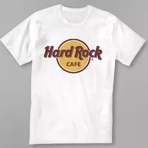 Remera Manga Corta Logo Hard Rock Cafe Y Nombre De Ciudad