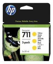 Tinta Hp 711 Cz136a Yellow Tripack 29ml Designjet T120/t520