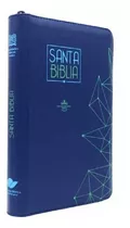 Biblia Cristiana Reina Valera 1960 Letra Grande - Azul Flexible Con Cremallera, De Reina Valera 1960. Editorial Sociedades Bíblicas Unidas, Tapa Blanda En Español, 1960