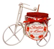 Souvenir Mini Bici Con Vela 15 Años Casamientos X40u