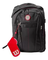 Morral Escolar Mochila Universitaria Wilson F Bolso Unisex Color Negro Diseño De La Tela Huntjob