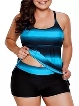 Traje De Baño Una Pieza / Tankini Talla Grande 1 Pieza