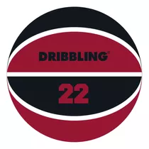 Pelota Basquet Drb Nº 7 Caucho Basket Dribbling - Olivos Color Negro - Rojo