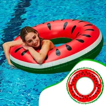 Flotador Sandia Inflable 120cm Piscina Verano Swing Ring