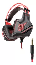 Fone Ouvido Headset Gamer Usb Telemarketing Cor Pretovermelh