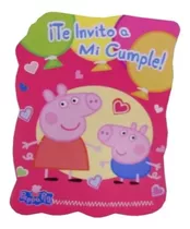 Pack 10 Invitaciones Cumpleaños Peppa Pig  Original Cotillón