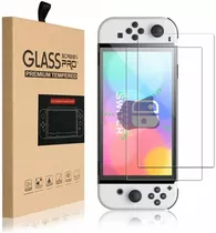 Mica Cristal Templado Nintendo Switch Oled 2021, 2 Unidades