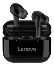 Auriculares In-ear Gamer Inalámbricos Lenovo Livepods Lp1s Negro Con Luz Led