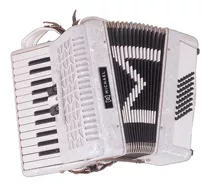 Acordeon Michael Acm4803n Pwh 48 Baixos Branco Perolado