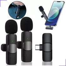 Microfone Sem Fio Duplo Lapela Profissional iPhone Android