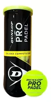 Tubo Pelotas Padel Dunlop Tournament Quality X3 Profesional 