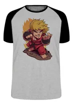 Camiseta Luxo Ken Street Fighter Jogo Game Luta Arcade Top