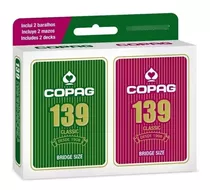 Baralho Copag 139 C/12 Naipe Grande Classic Poker 54 Cartas