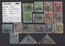 Lote761 Liberia Lote De 17 Estampillas Años 1906-12