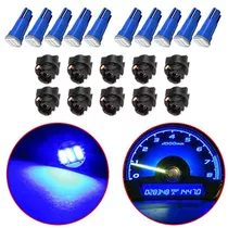 Paquete De 10 Bombillas Led T5, Super Azul 74 73 2723 7...