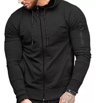 Sudadera Hombre Con Capucha De Calidad Con Cierre Hoodie