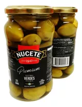 Aceitunas Verdes Premium Nucete En Salmuera 360 Grs