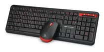 Kit Teclado Mouse Sem Fio Wireless Usb Ergonômico Abnt2