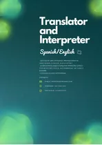 Translator And Interpreter (spanish And English)