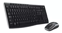 Teclado E Mouse Logitech Wireless Sem Fio Mk270 920-004433