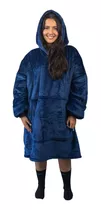 Suéter Oversize Manta Forro Polar - Azul Mar - Cosí Tienda 