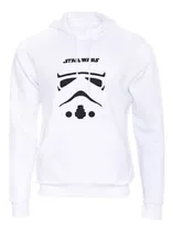 Sudadera Storm Trooper Rasgos Del Casco. Star Wars.