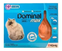 Pipeta Antipulgas Gatos Dominal Max Mas De 4 Kg