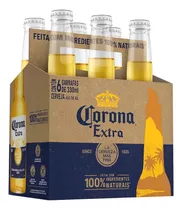 Cerveja Mexicana Corona Garrafa 330ml Com 6 Unidades