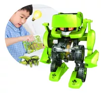 Robo De Brinquedo Solar 4 Em 1 Infantil Educacional 