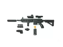 Arma Escala 1/6 Para Hot Toy Ou Falcom Hk416 14cm