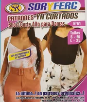 Patrón Molde Short Corte Alto Para Dama En Papel Ya Cortados