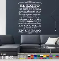 Vinilos Decorativos Frase Del Éxito Para Oficina Stickers