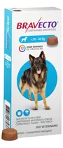 Antipulgas Bravecto Original 20kg Á 40kg Para Cães 1000mg