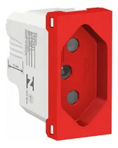 Modulo Tomada 2p+t 20a Vermelha Orion Schneider Cor Vermelho