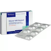 Rilexine Palatável 600mg Cães 7 Comprimidos - Cartela Avulsa