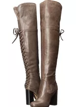 Botas De Cuero Vince Camuto Cafe Talla 6/36 Originales