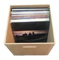 Caixa Organizadora Para Vinil/disco/ Lp/mdf Cru Decoração