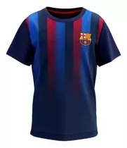 Camisa Barcelona Stamina Infantil Juvenil Listras Licenciada
