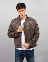 Campera De Hombre - 100% Cuero De Vaca - Jagger - Rg Cueros