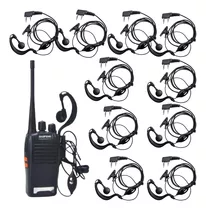 Kit 10 Fone De Ouvido De Radio Comunicador Baofeng 777s Uv5r