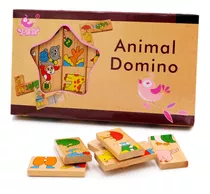 Domino De Animales En Madera