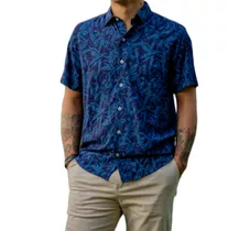 Camisa Hawaiana Marca Revolucionarioz Mangas Cortas.