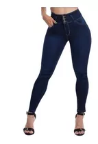 Pantalón Jeans Dama Chupin Levanta Cola Tiro Alto C. Premium