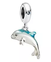 Charm Dije Colgante Delfin Plata 925