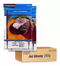 Papel Fotográfico Glossy Masterprint A4 180g 300 Folhas