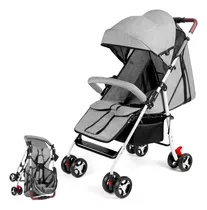 Carriola Con Baston Bebés Reclinable Plegable Con Mosquitero