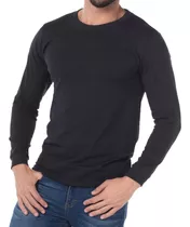 Playera Manga Larga Hombre Moda Cómoda Fresca 100% Algodón