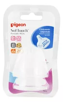 Chupete Biberon Boca Ancha Peristaltic Plus Pigeon 0+m Ss Color Blanco