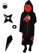 Roupa Naruto Infantil Tobi Kit Fechamento Zíper Atacado