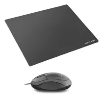 Kit Mouse Óptico Office Com Fio Usb 1,2m C/ Mouse Pad